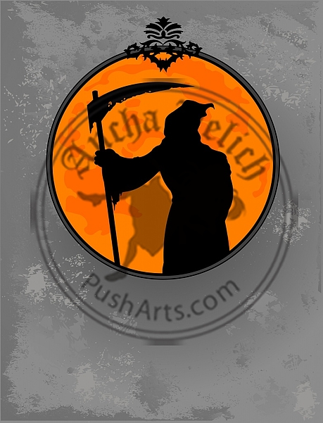 Halloween Grim Reaper Silhouette