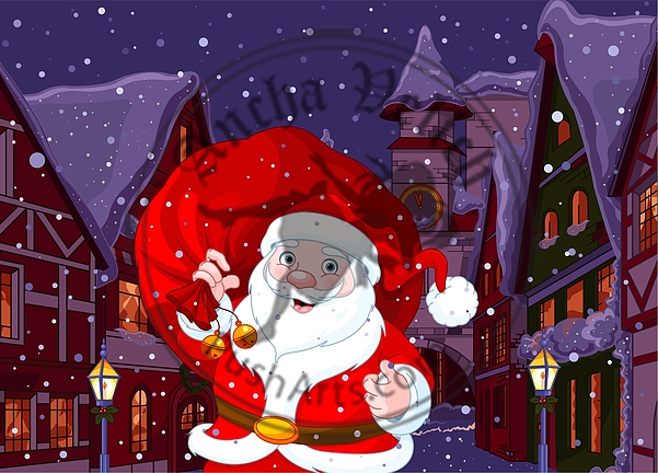 Santa in Christmas Town