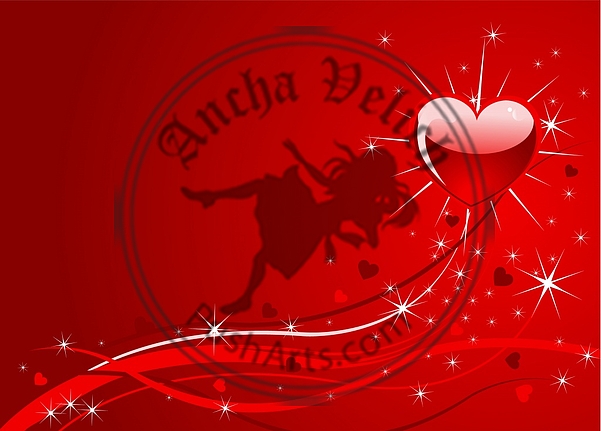 Sparkle red Valentine background