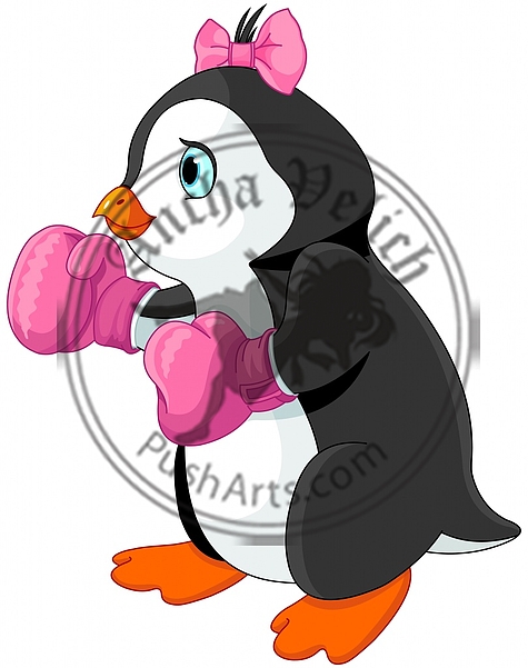 Penguin girl boxer
