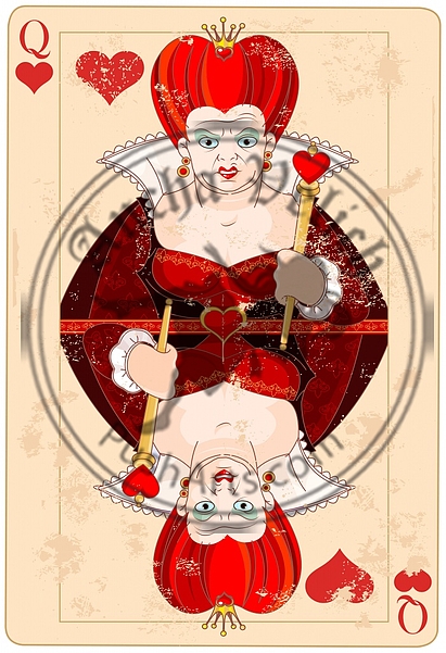 Queen of Hearts Card