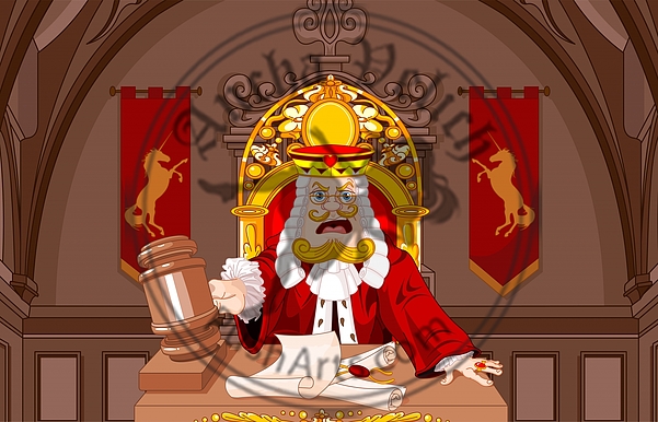 King of Hearts Judge with gavel