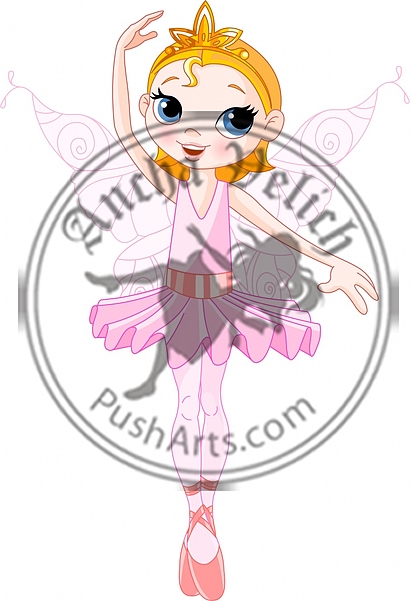 Cute fairy ballerina