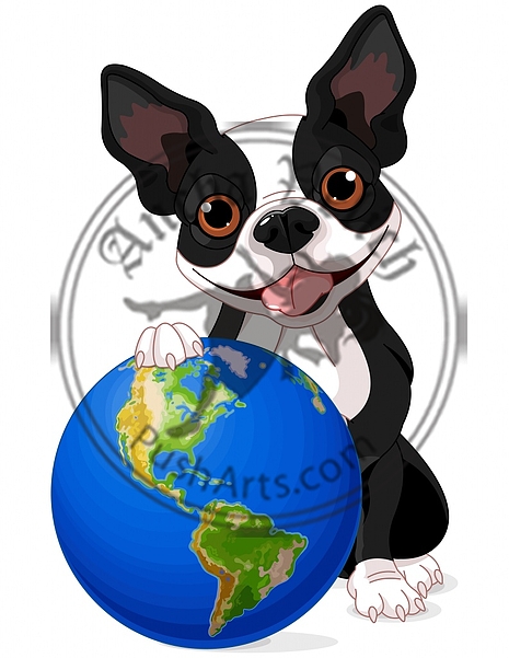 Boston Terrier Earth Day