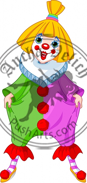 Funny Clown Girl