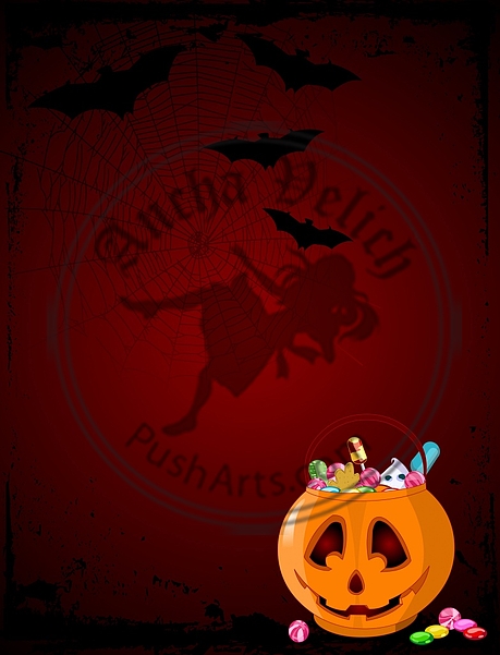 Halloween treats background