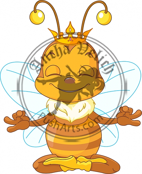 Meditating Queen Bee