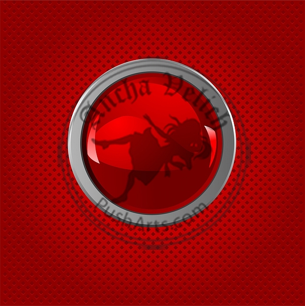 Red  background with button