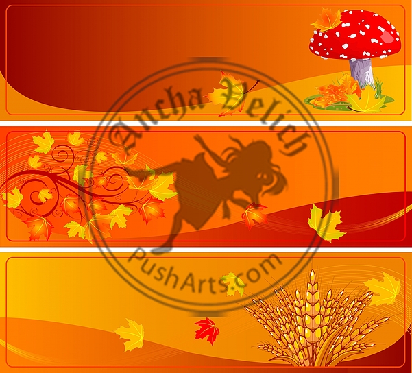 Autumn banners Autumn banners