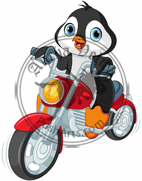 Penguin Motorcyclist