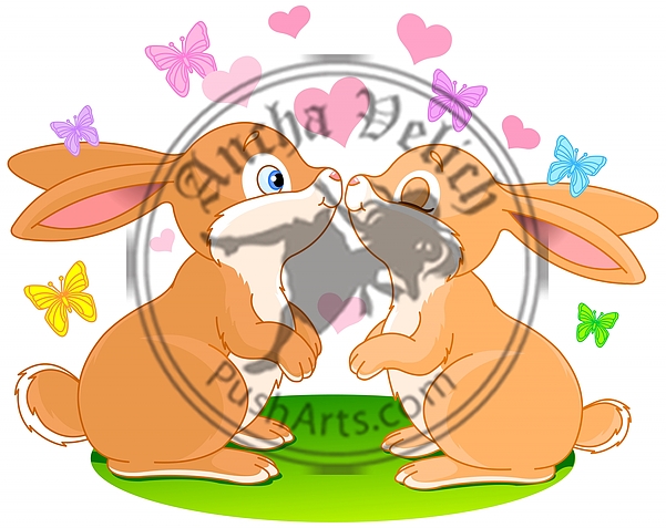 Bunnies in Love