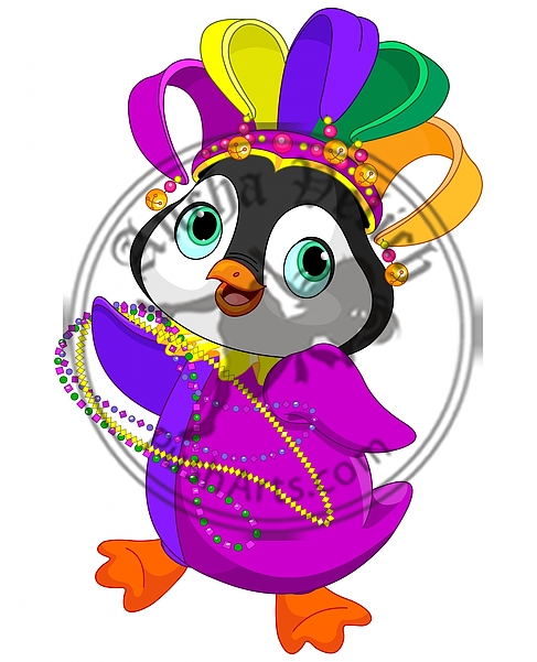 Mardi Gras Penguin