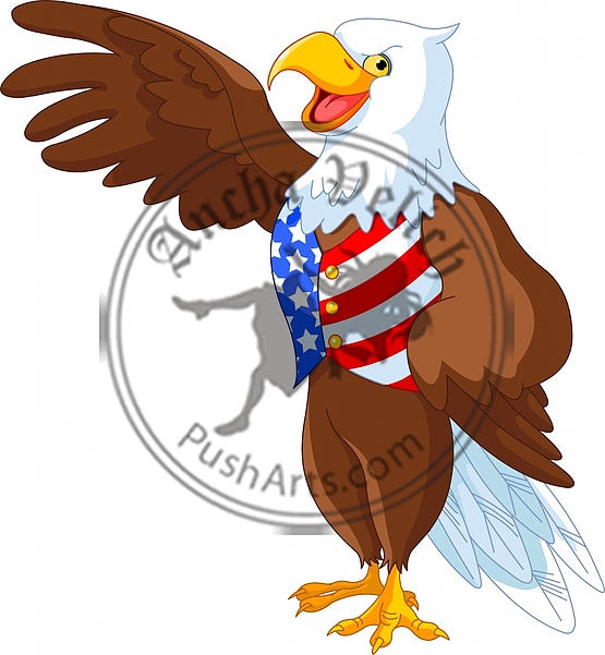 Patriotic American Eagle