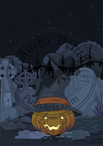 Cemetery pumpkin