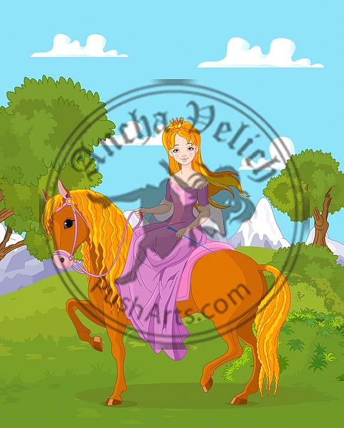 Princess Riding Horse