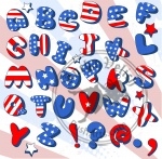Patriotic Cartoon  font