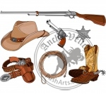 Cowboy objects set
