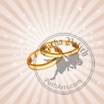 Wedding rings background