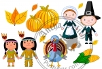 Thanksgiving Day Icon Set