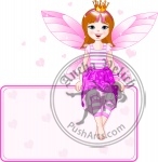 Little pink fairy place card
