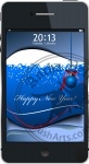 New Year concept  mobile phone icon