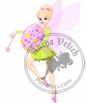 Fairy flying with Easter egg