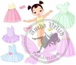 Baby Girl with Different Fairy, Ballet and Princess Dresses