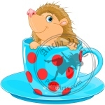 Hedgehog in the tea cup