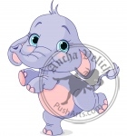 Dancing baby elephant