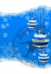 Christmas Background with balls