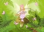 Magic fairy in forest