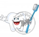 Cartoon Tooth Character