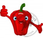 Pepper Character  giving thumbs up