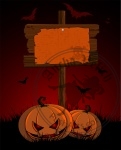 Halloween wooden  sign