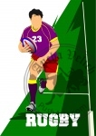 Rugby Player Silhouette