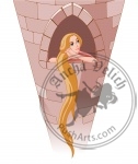 Princess Rapunzel in tower