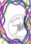 Mardi Gras Beads Background