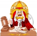 King of Hearts Judge with gavel