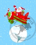 Santa Flying His Christmas Plane