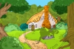 Cartoon Forest Cabin