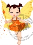 Cute Asian baby fairy