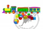Toy Train and Blocks