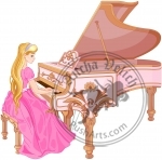 Princess Playing the Piano