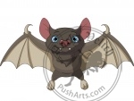 Halloween bat  flying