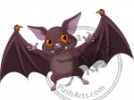 Halloween  bat  flying