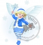Winter baby fairy