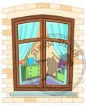 Cartoon window