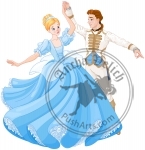 The Ball Dance of Cinderella and Prince