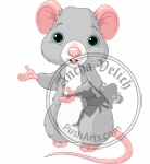 Cute Cartoon Rat