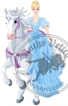 The Princess Is Riding a Horse